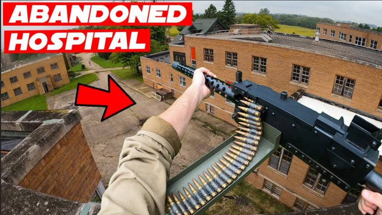 Abandoned Hospital WW2 M1919 Airsoft Gameplay